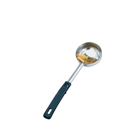 Vollrath Vollrath 6 oz. Stainless Steel Black Handle Solid Spoodle 61177
